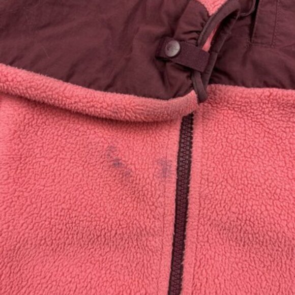The North Face Fleece Jacket Womens Size Small Full Zip Pink And Deep Red *** - Picture 4 of 10